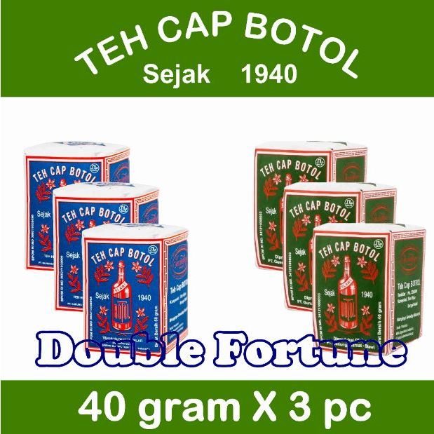 

TEH CAP BOTOL (40gr x 3 pc) BIRU / HIJAU Indonesian Jasmine Tea