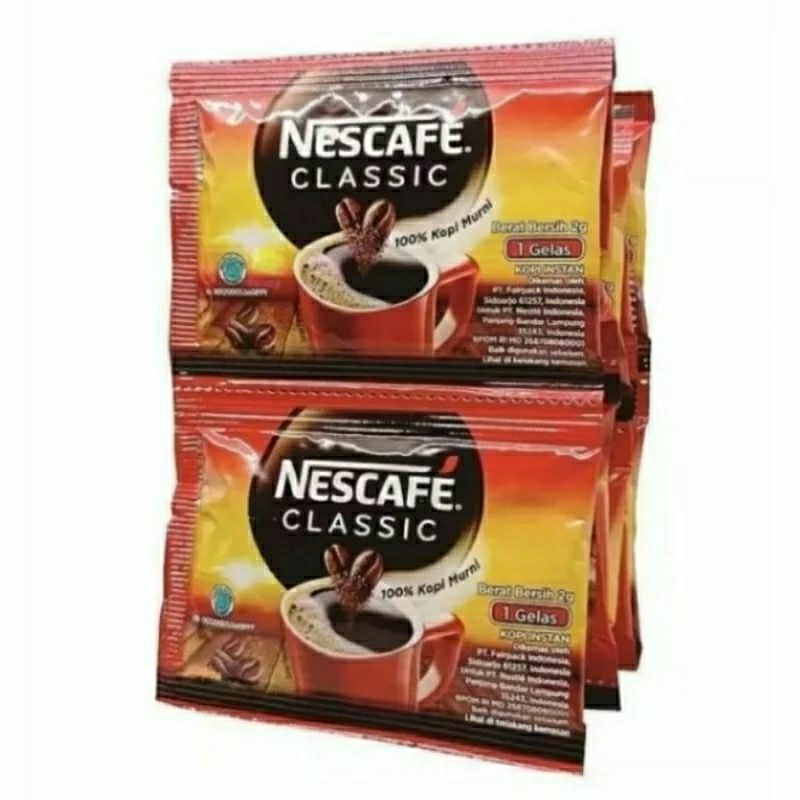 

Nescafe classic kopi instan 22 bks @ 2g