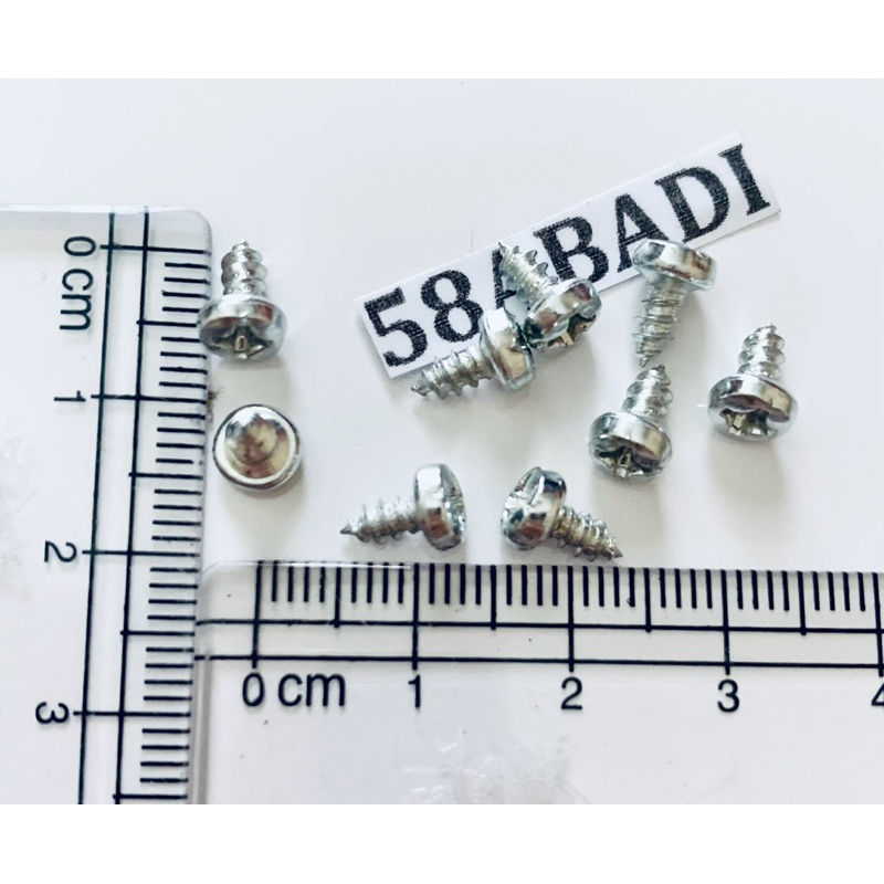2.000 PCS BAUT 6 MM SEKRUP SEKERUP MINI KECIL KEPALA TEBAL