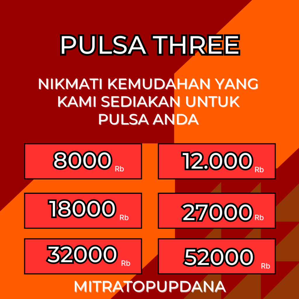 ISI PULSA TRI TERMURAH SEINDONESIA