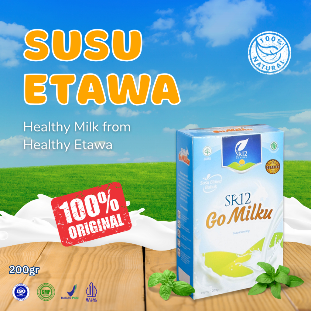 

Susu Kambing Etawa Bubuk 200gr Original Gomilku SR12 untuk Anak / Dewasa / Lansia