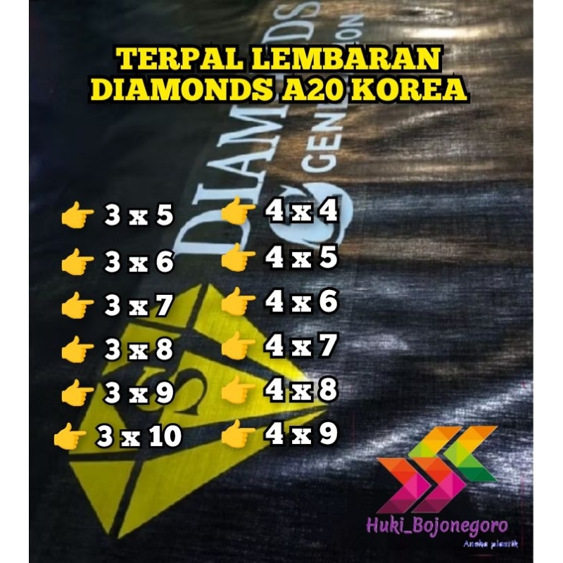 Terpal lembaran DIAMONDS A20 terpal truk tenda