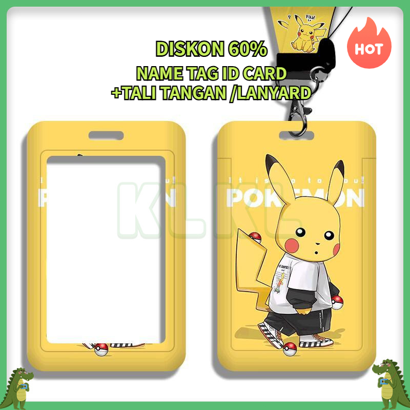 ✨ KLKL ✨ Card Dompet Tas Kartu Plastik Id Card  Card Case Cetak Id Card Satuan Nametag Gantungan Id 