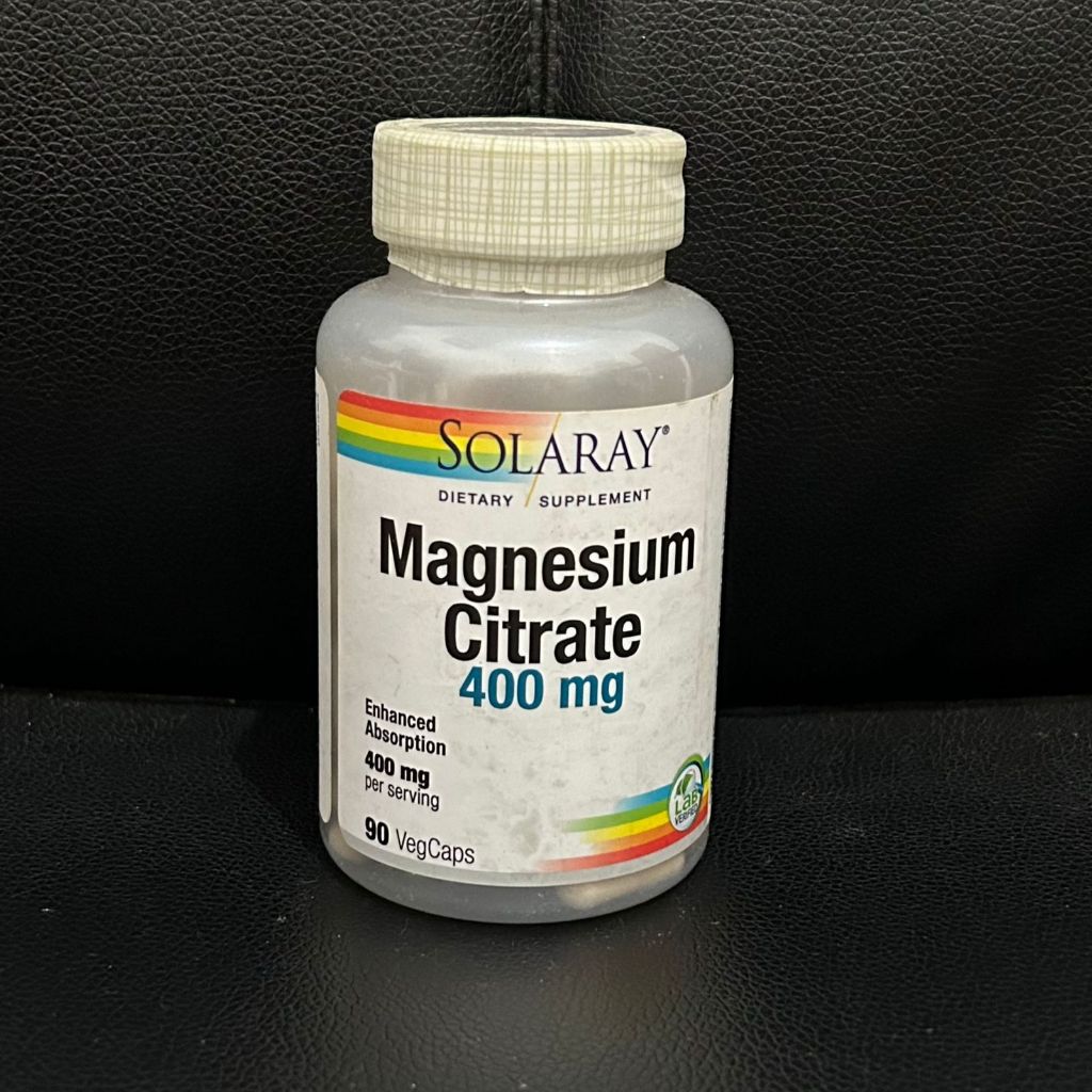 [EXP 10/2024] Solaray Magnesium Citrate 400 mg 90 Veg Cap magnesium citrate 400mg