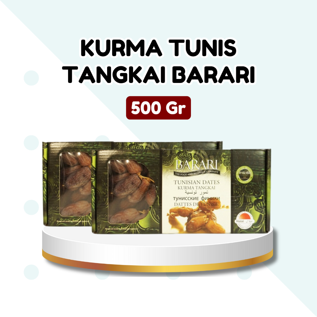 

Kurma Barari Tunisia Tangkai 500gr | Tunis Tangkai 500 gr Asli Seperti Palm Fruit atau Palm Tunis