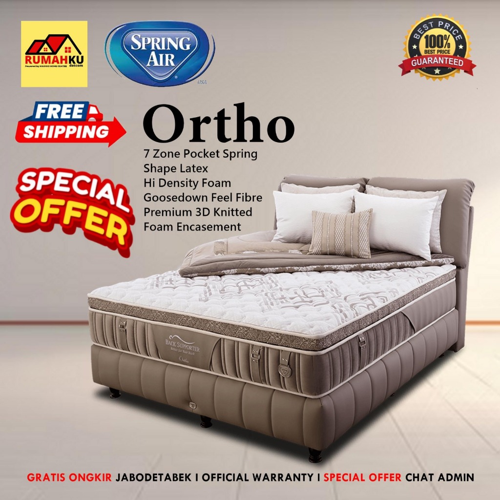 KASUR SPRINGBED - KASUR LATEX - ORTHO-  SPRING AIR