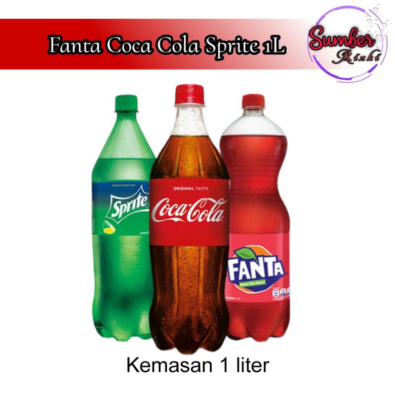 

Fanta Coca Cola Sprite 1 Liter