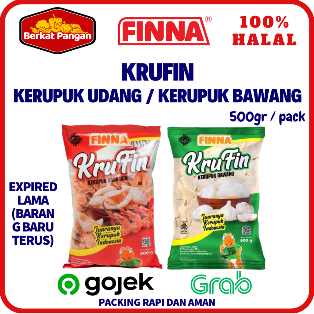 

FINNA Krufin Kerupuk Udang / Krufin Kerupuk Bawang 500gr