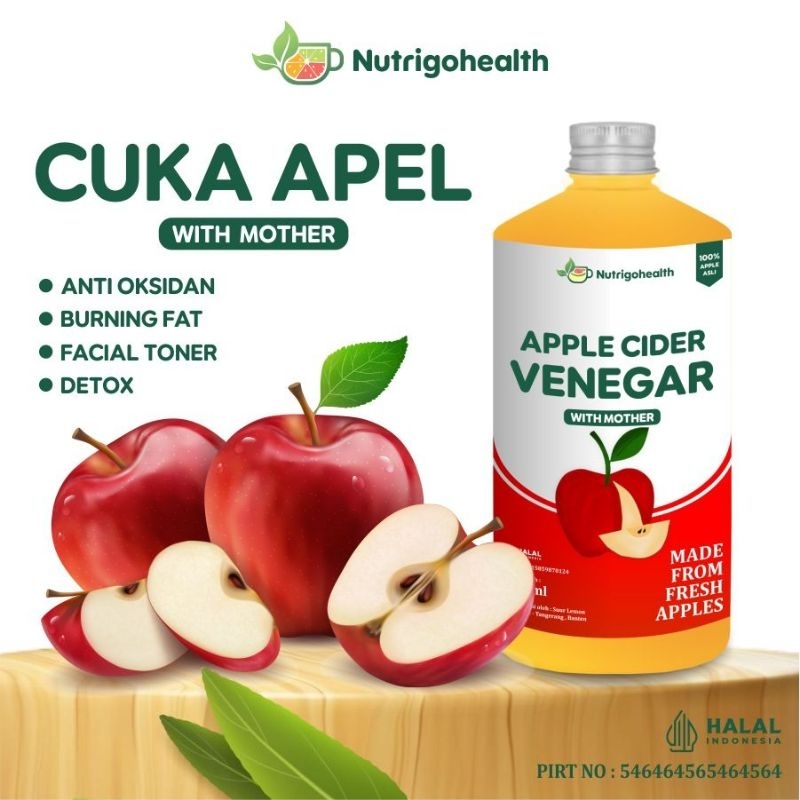 

CUKA APEL NUTRIGOHEALT 500 ml /APPLE CIDER VINEGAR