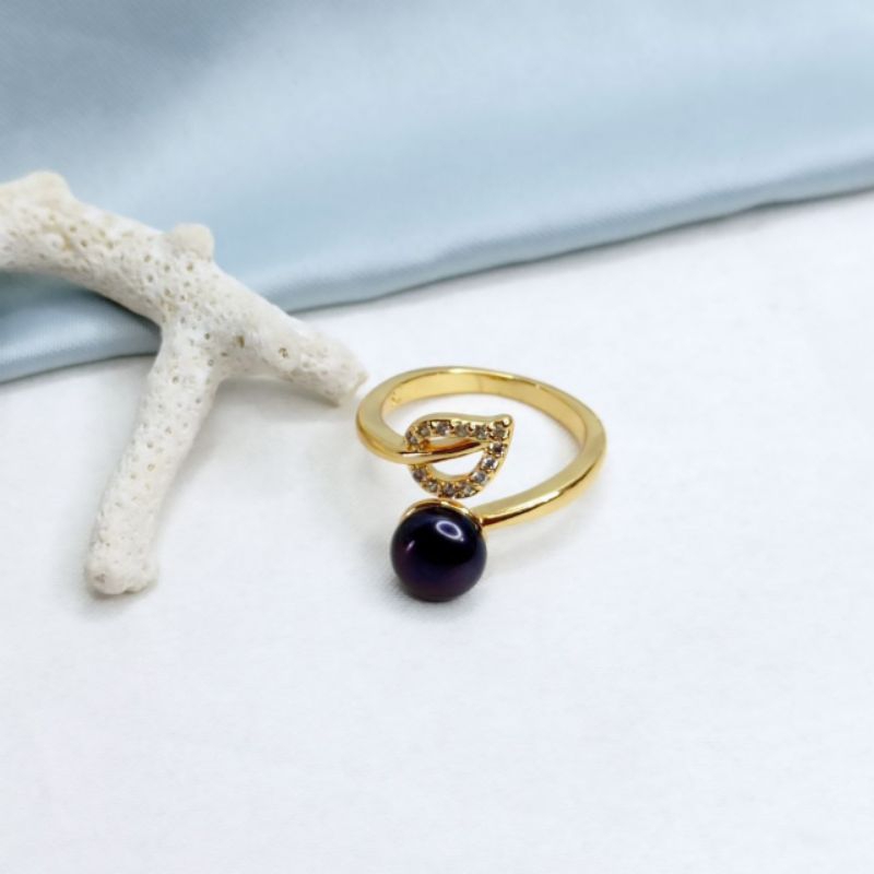 CINCIN MUTIARA ASLI AIR TAWAR BERSERTIFIKAT, MUTIARA LOMBOK PEARL, KADO ULTAH WISUDA, HADIAH ULANG T