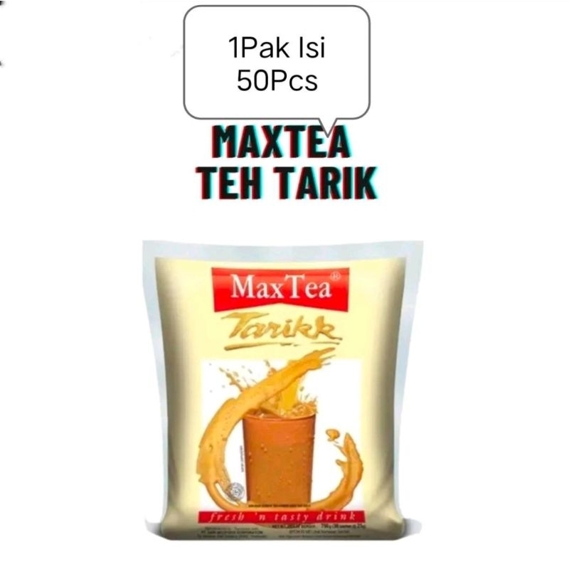 

MAXTEA TARIK 1PAK ISI 50PCS HALAL EXP DES 2025