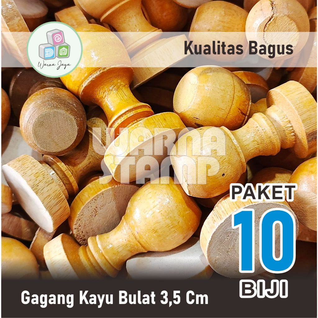 

GAGANG STEMPEL KAYU BULAT DIAMETER 3,5 CM / PAKET 10 BIJI / BAHAN KAYU BAGUS