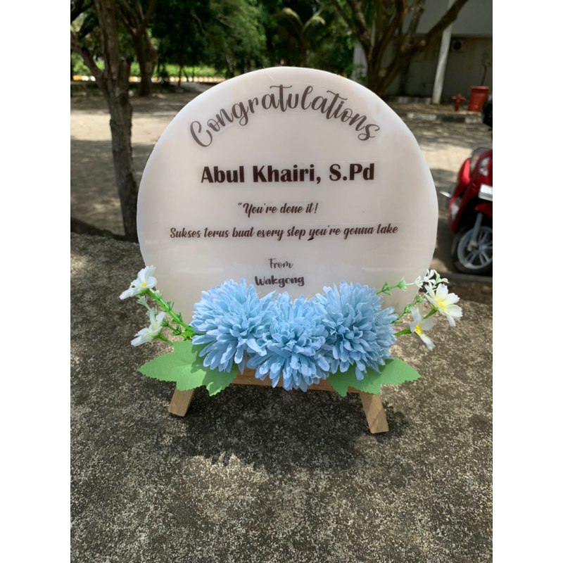 PAPAN BUNGA AKRILIK MINI