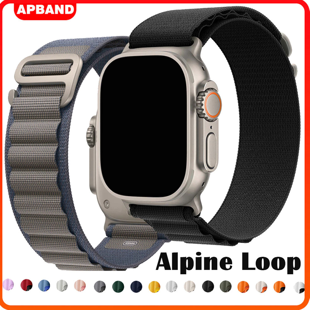 Alpine Loop Back Nylon Strap for Apple Watch Ultra 3 2/Ultra 49mm Series 11 10 9 8 7 46 42mm 45 41mm