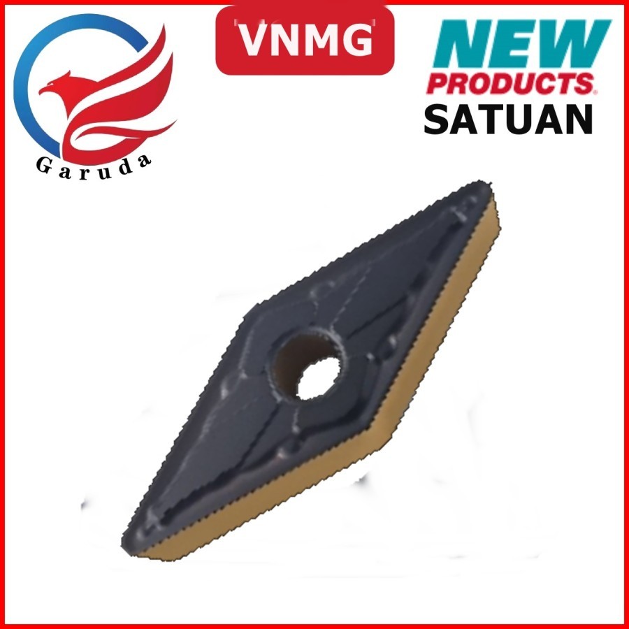 (SATUAN) INSERT BUBUT VNMG160408-DZ MATA PAHAT BUBUT MATA PISAU BUBUT MATA ULIR DALAM VNMG 160408 In