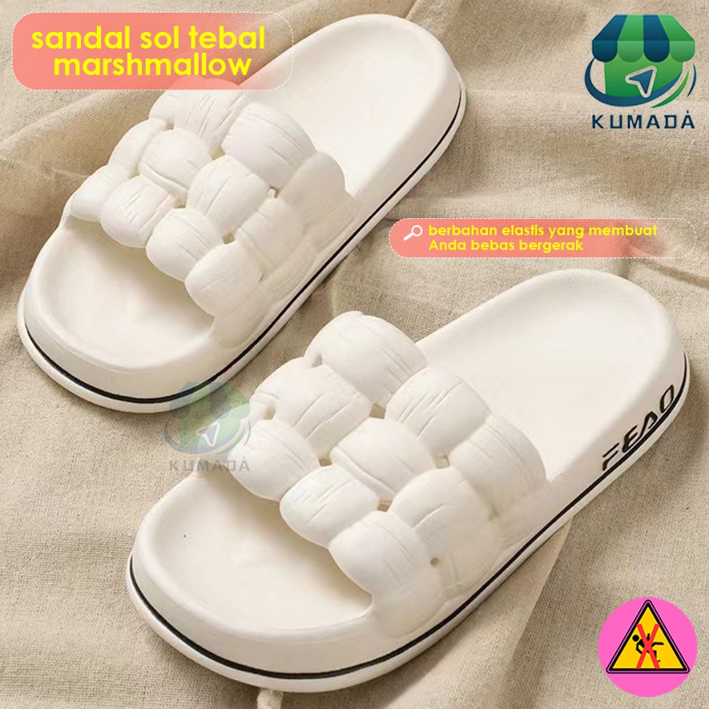 Sandal Slip On Wanita Sandal Karet Wanita Motif Sandal SlipOn