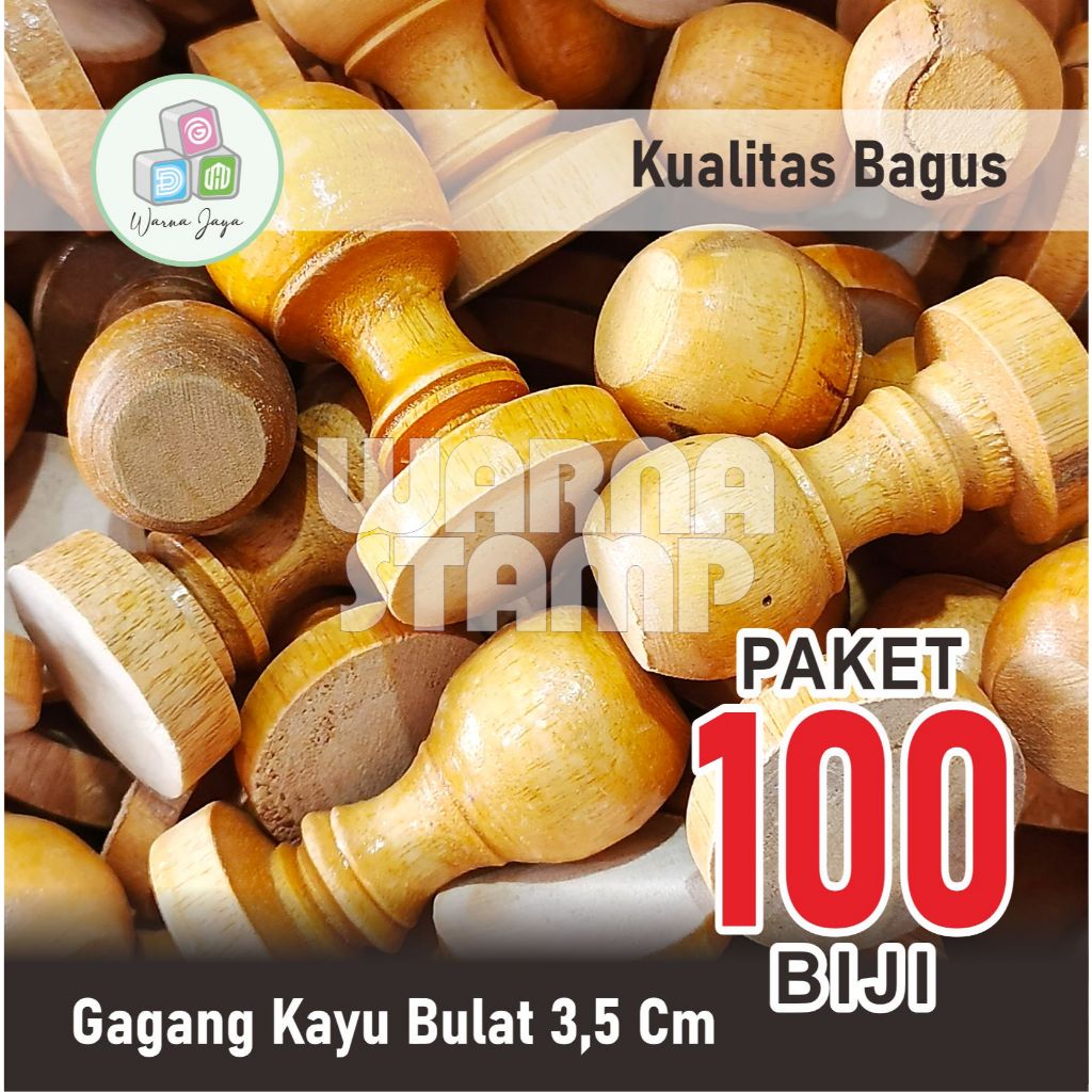 

GAGANG STEMPEL KAYU BULAT DIAMETER 3,5 CM / PAKET 100 BIJI / GAGANG KAYU
