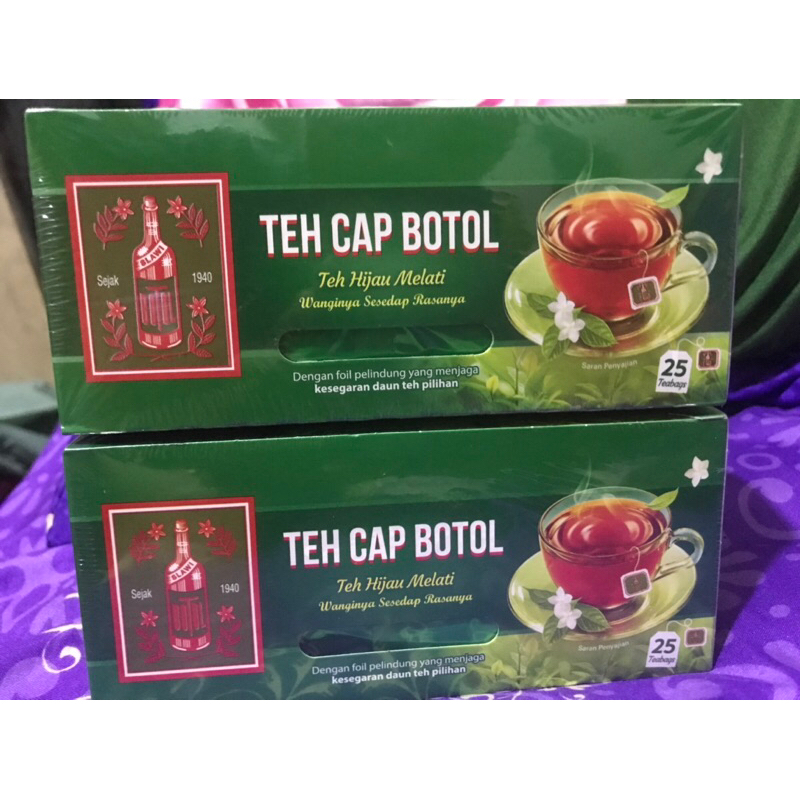 

Teh Celup Cap Botol Hijau Aroma Melati Envelope 25s (Tea Bag dengan amplop / Teh Celup)