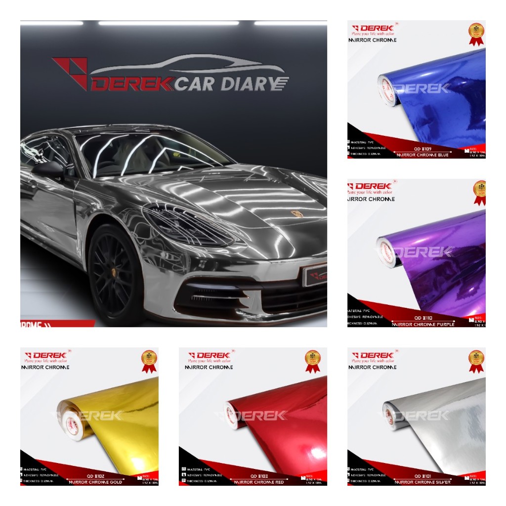 STIKER MIRROR CHROME / STIKER DEREK