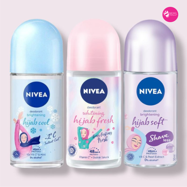 NIVEA DEODORANT BRIGHTENING HIJAB l HIJAB FRESH l HIJAB SOFT l HIJAB COOL 50ML