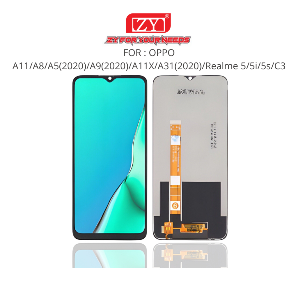 ZY Lcd OPPO A11 / A8 / A5 2020 / A9 2020 / A11X / A31 2020 / Realme 5 / 5i / 5s / 6i / C3 Fullset