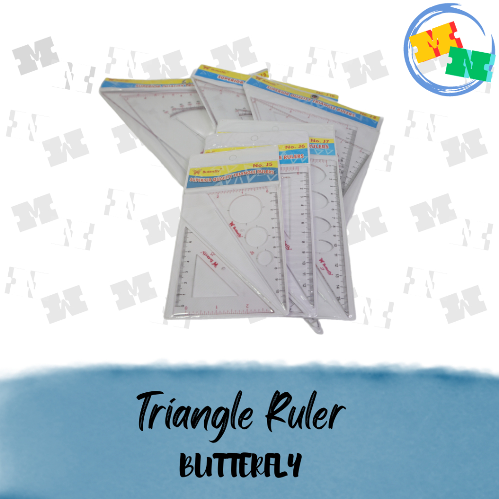 

Set Penggaris Segitiga Triangle Ruler Classic Type Butterfly