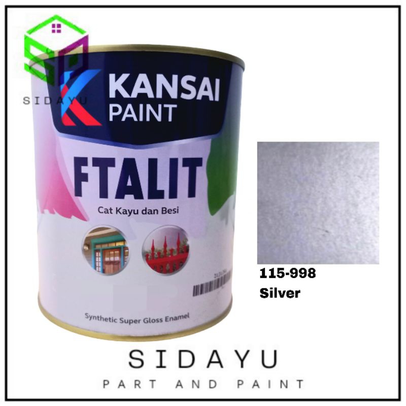 Cat Kayu Besi Cat Ftalit Silver 1KG