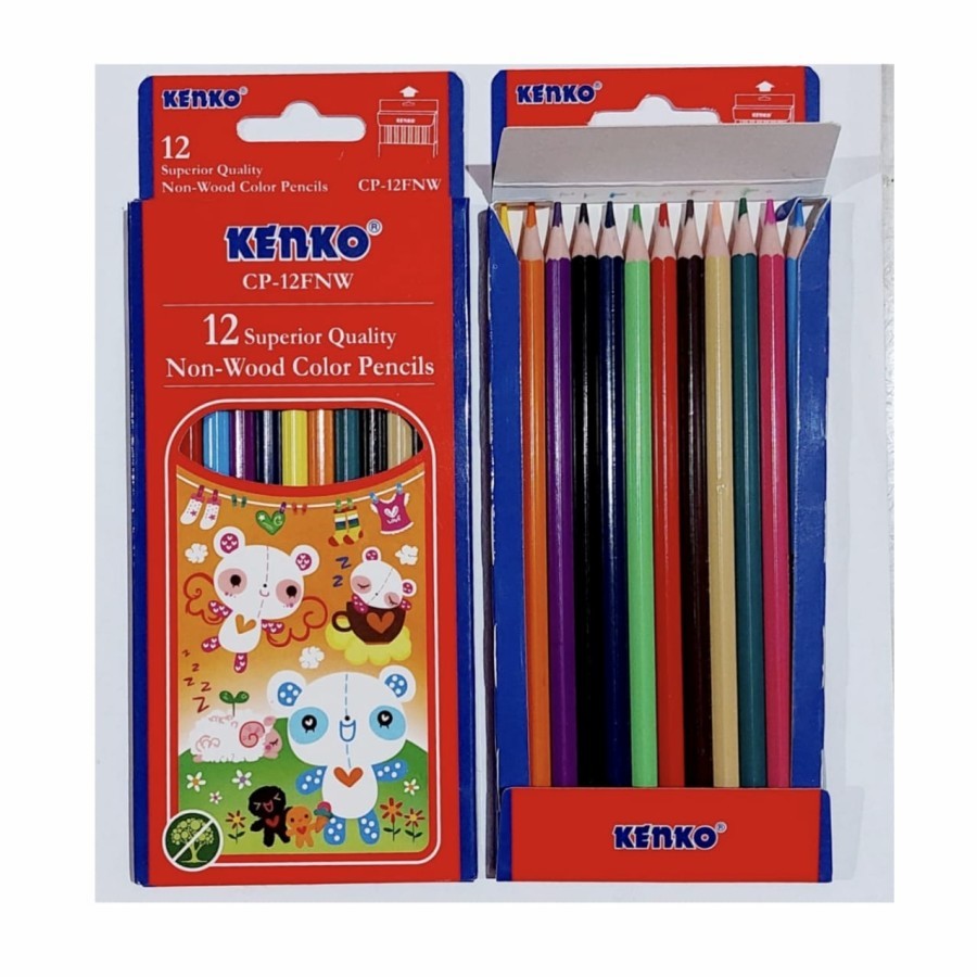 

Pensil warna Kenko 12 warna panjang CP-12 FNW KENKO