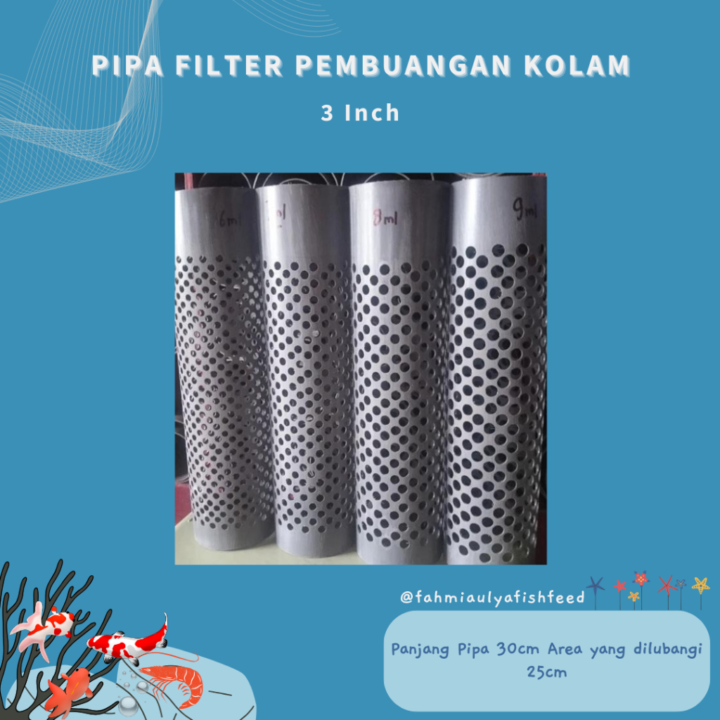 Pipa Filter Pembuangan Kolam 3 Inch