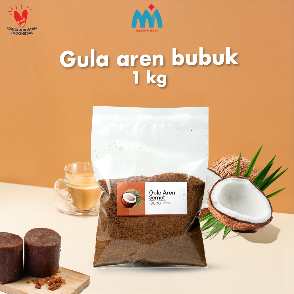 

Gula Aren Bubuk 1 Kg | Gula Semut Aren Bubuk Sugar Palm Organic