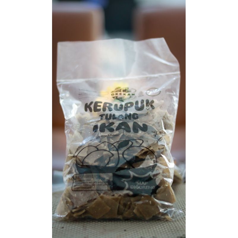 

Kerupuk tulang ikan mentah