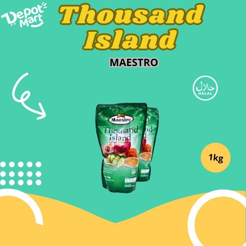 

Maestro Mayo Thaousand Island 1 Kg Mayones Mayonaise Salad Depot Mart