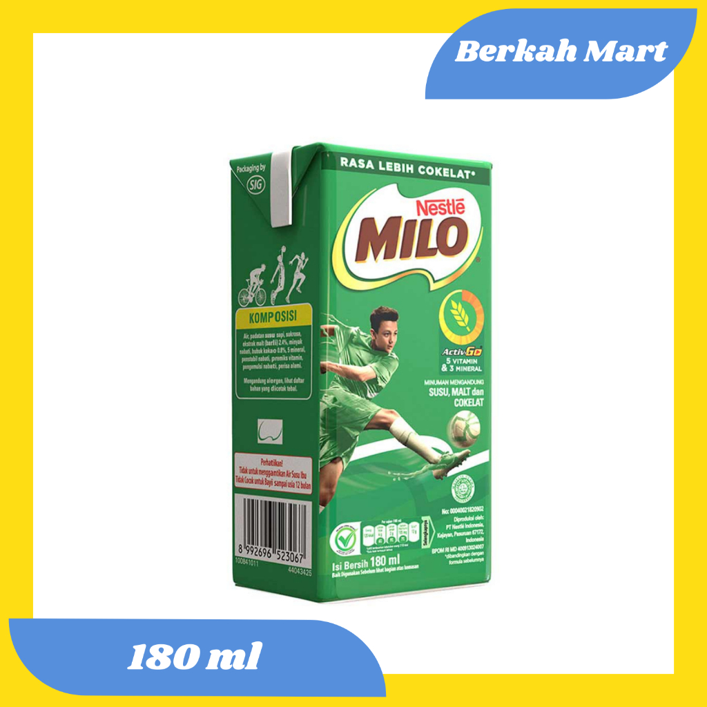 

SUSU KOTAK MILO RASA COKELAT - KEMASAN 180 ML