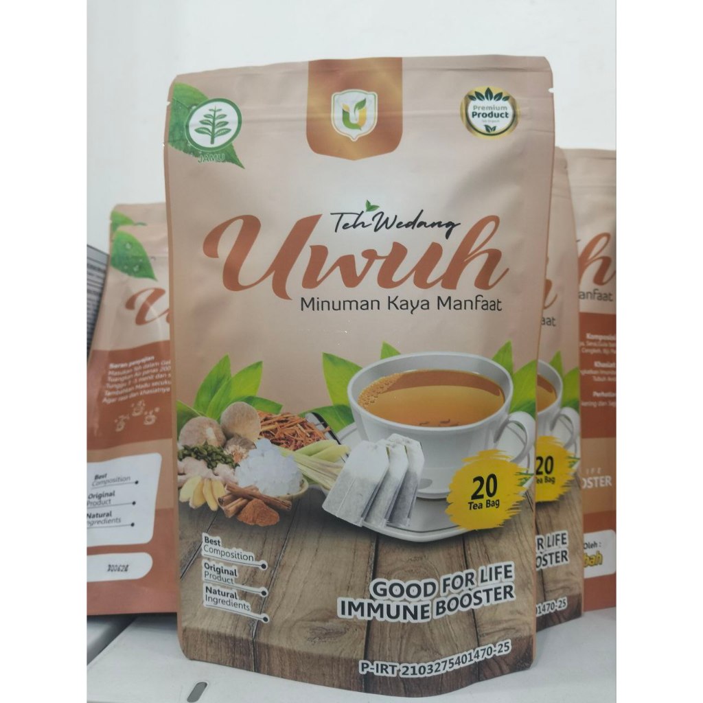 

PROMO Teh Wedang Uwuh Tazakka Kemasan Baru Standing Pouch isi 20 Kantong Minuman Kesehatan