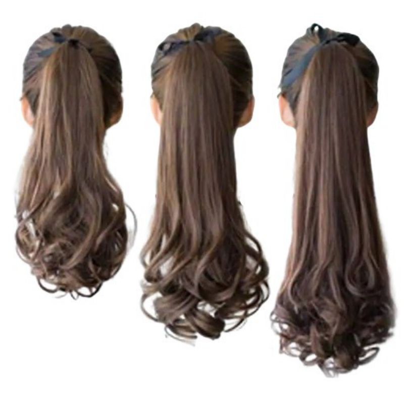 Hair Clip Poni Pony Tail Ponitail Korea Curly Rambut Korea Curly Tali Kuda