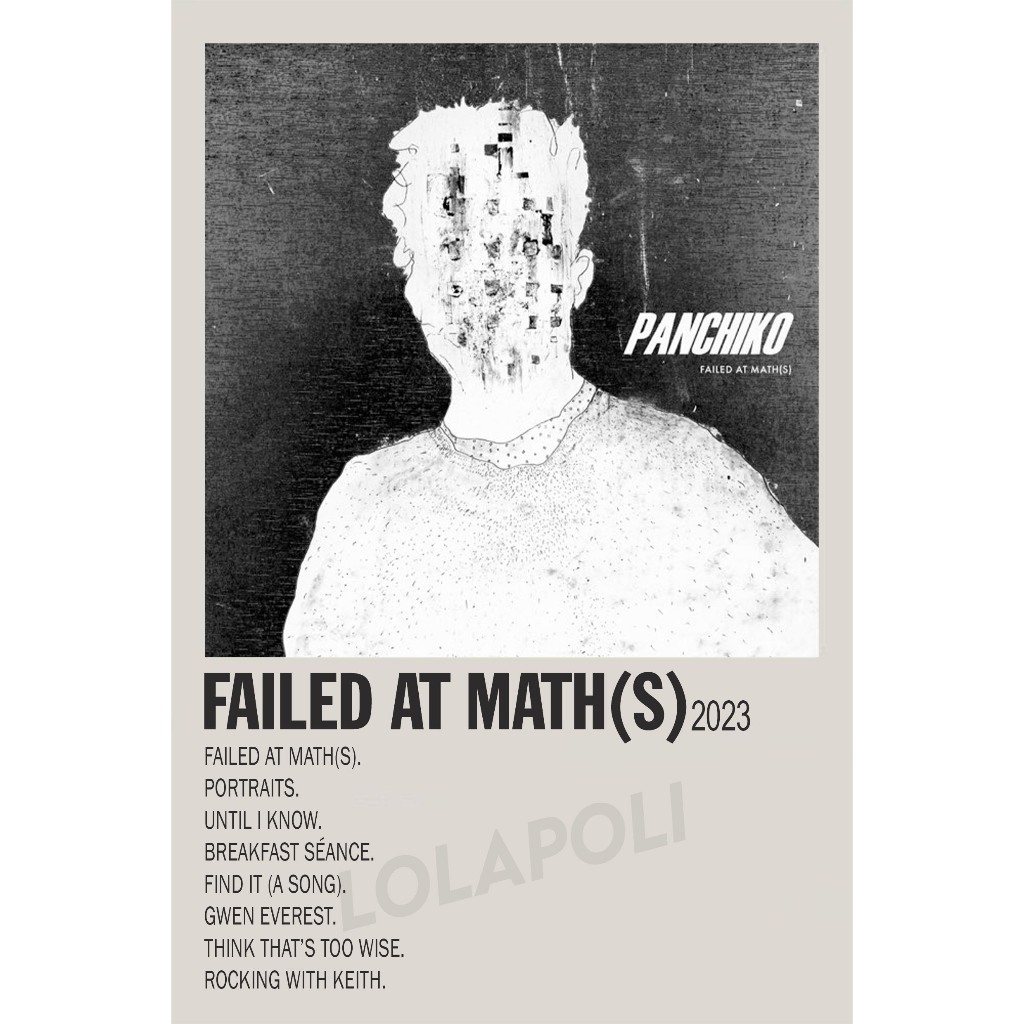 Poster Cover Album Failed At Math(s) - Panchiko