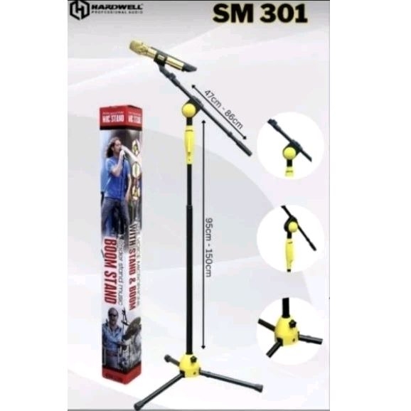 Stand Microphone  HARDWELL SM-301 Original BY Hardwell