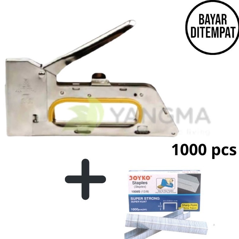 

COBAIN YUK Paket Staples Tembak Tacker Isi atau Refil 138 Stapler Jok Staples Stepler Tembak Stepler Stapler Tembak