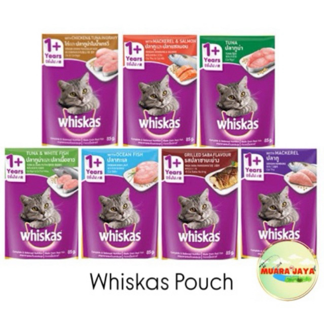 Whiskas pouch / Whiskas sachet / Makanan Basah Kucing