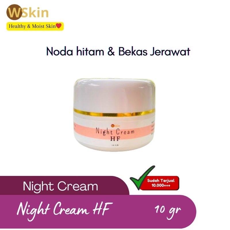 CREAM MALAM HF | MENGHILANGKAN FLEK & NODA BEKAS JERAWAT