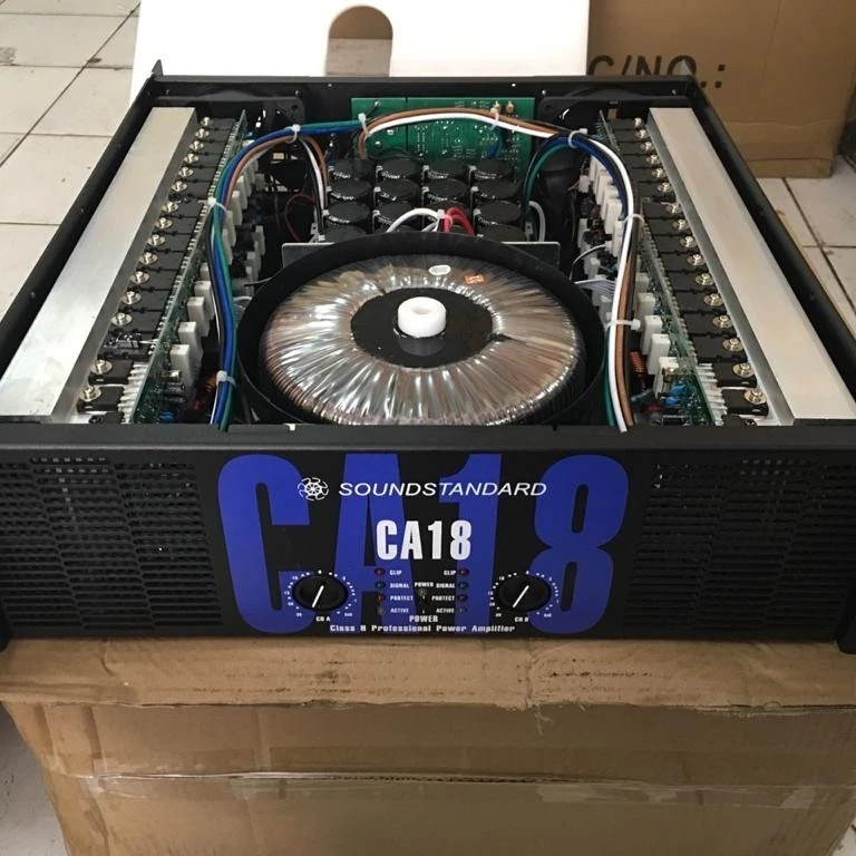 Power Amplifier Soundstandard CA18 Class H Body Panjang Full Makro Panel 3U Subwoofer 2x1100 Watt 8 