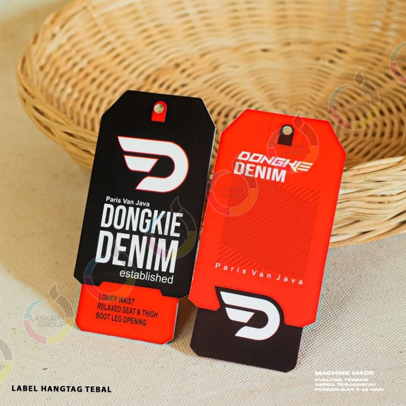 

(free design) label hangtag tebal premium _bebas warna full colour _costum sesual keinginan anda