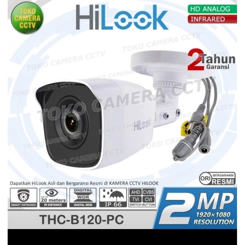 camera outdoor hilook 2mp colorvu original