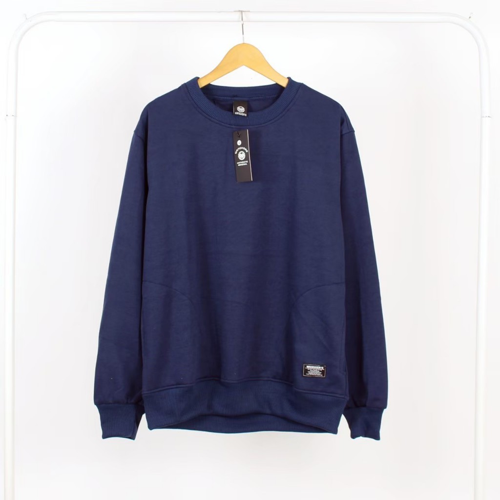 [SIAP KIRIM] Sweater polos BASIC L,XL,XXL pria wanita marun sweatshirt maroon grey black navy hijau 