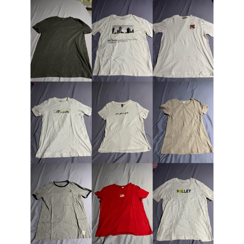 Preloved T-shirt Kaos Murah Baju Murah Branded Aesthetic Zara Celcius H&M Uniqlo Hammer Polo