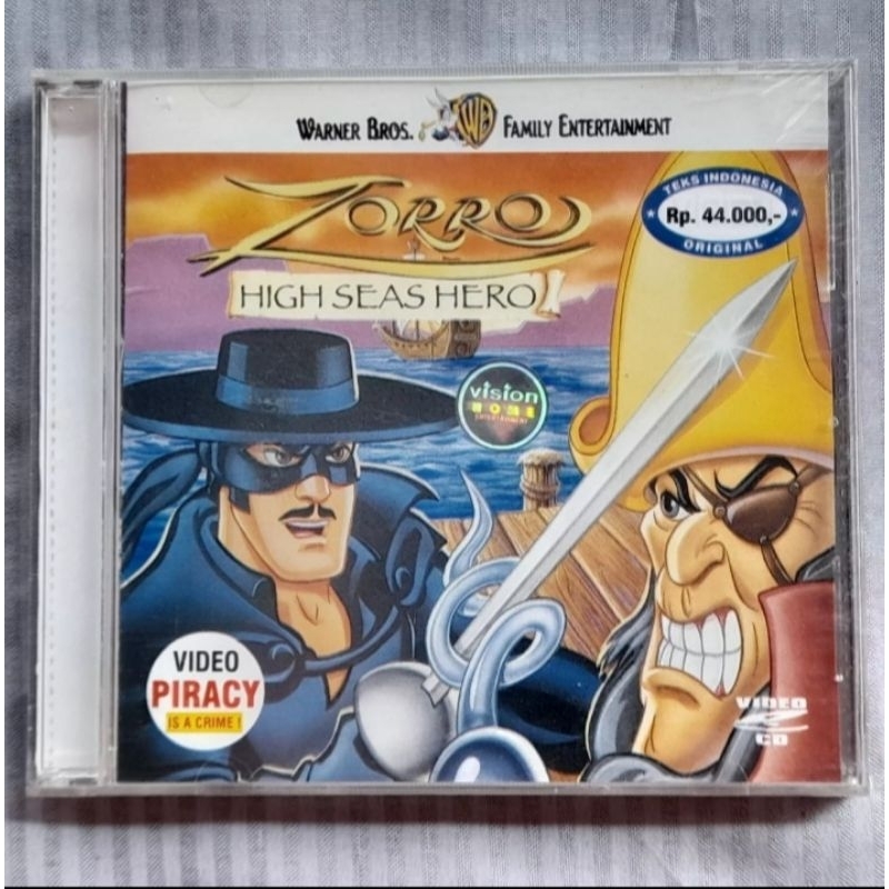 VCD The New Adventures of Zorro: High Seas Hero (1997) 1 Disc ORIGINAL Vision VideoCD SEALED