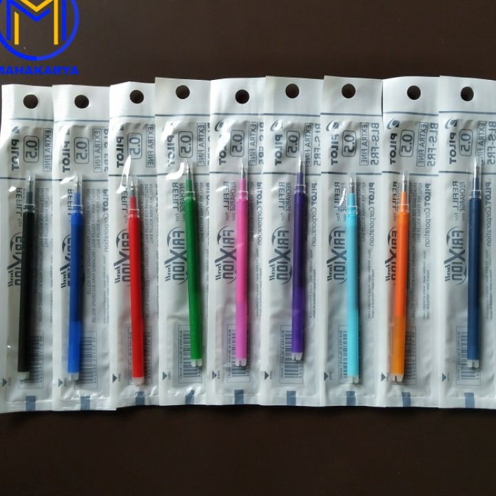 

AWAS ADA Refill Isi Pulpen PILOT Frixion Clicker Ball 5 7 1 Pcs Warna Warni