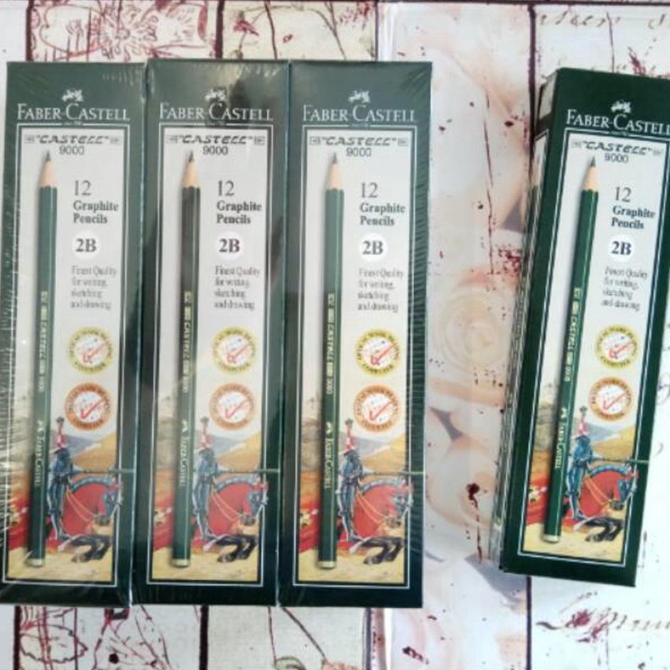 

DISKON BESAR Pensil 2B Faber Castell Original 12 Pcs
