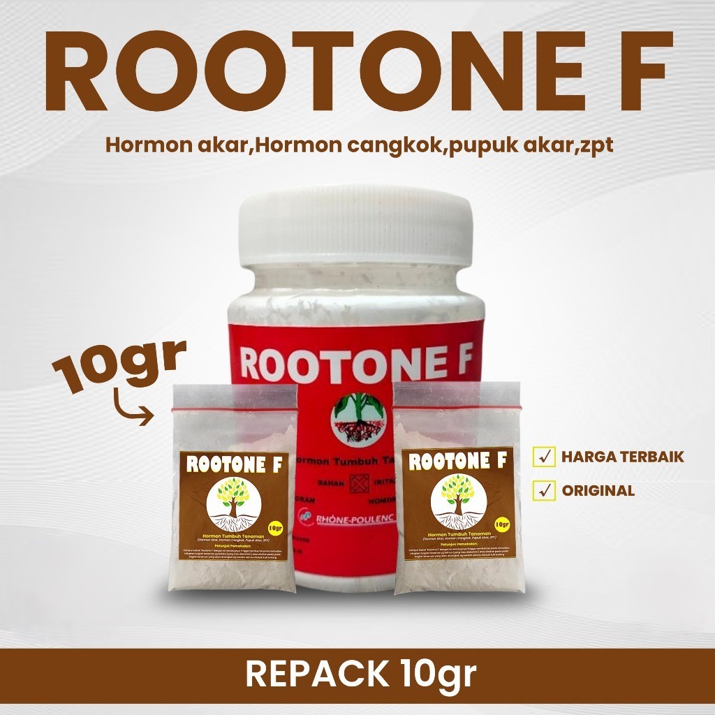 ROOTONE F 10 GRAM ZPT HORMON AKAR STEK CANGKOK PERANGSANG AKAR