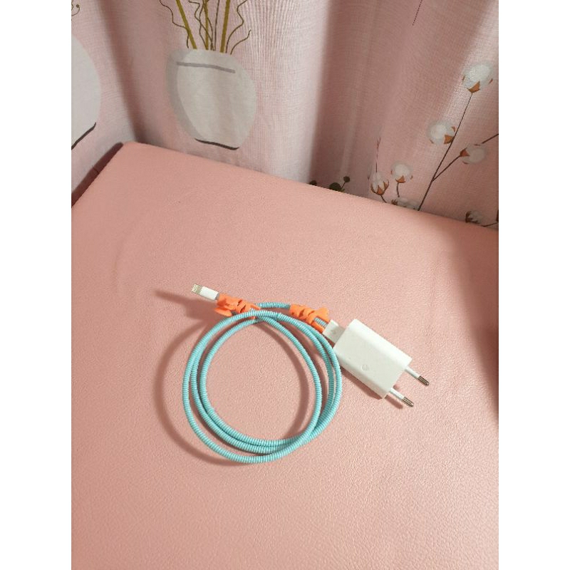 Charger iphone adapter 5w + usb a to lightning ibox authentic preloved